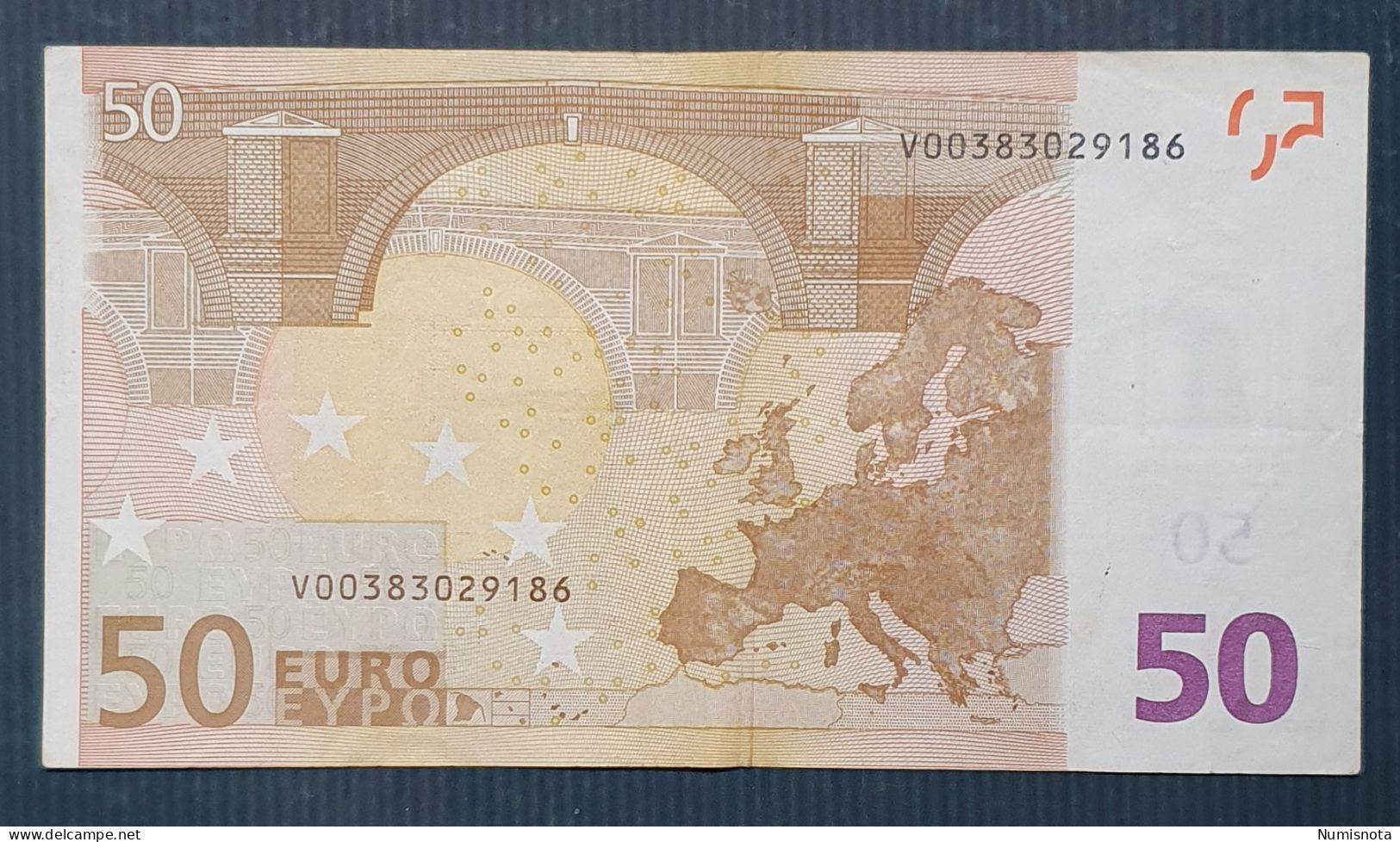 50 Euro 2002 M001 V Spain Duisenberg V00 Nº MUY BAJO / LOW SERIAL Circulated - 50 Euro