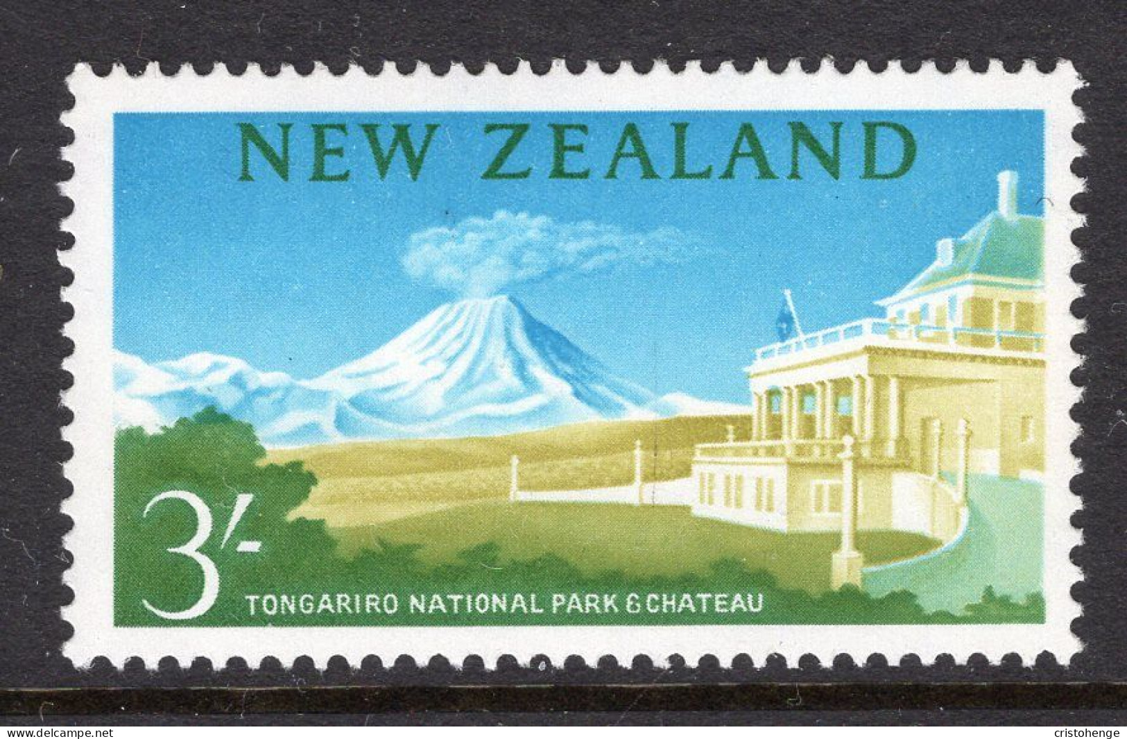 New Zealand 1960-66 Pictorials - 3/- Tongariro National Park - Colour HM (SG 799) - Neufs