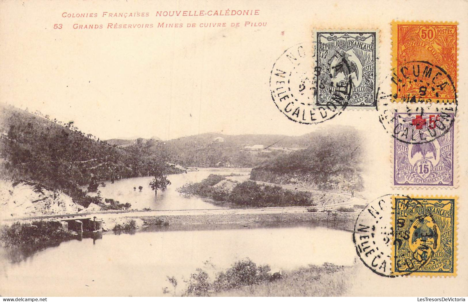 Nouvelle Calédonie - Grands Réservoirs - Mines De Cuivre De Pilou - Carte Postale Ancienne - Nouvelle Calédonie