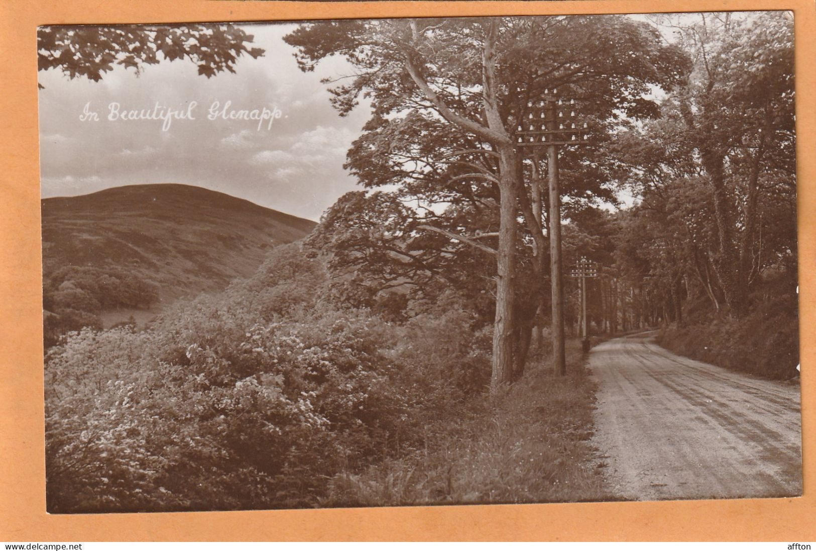 Girvan Glenapp UK Old Real Photo Postcard - Ayrshire