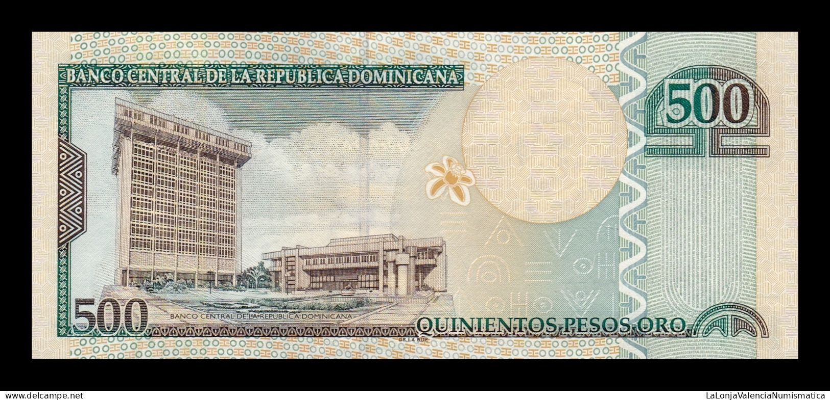 República Dominicana 500 Pesos Oro 2004 Pick 172c Low Serial 657 Sc Unc - Dominicaine