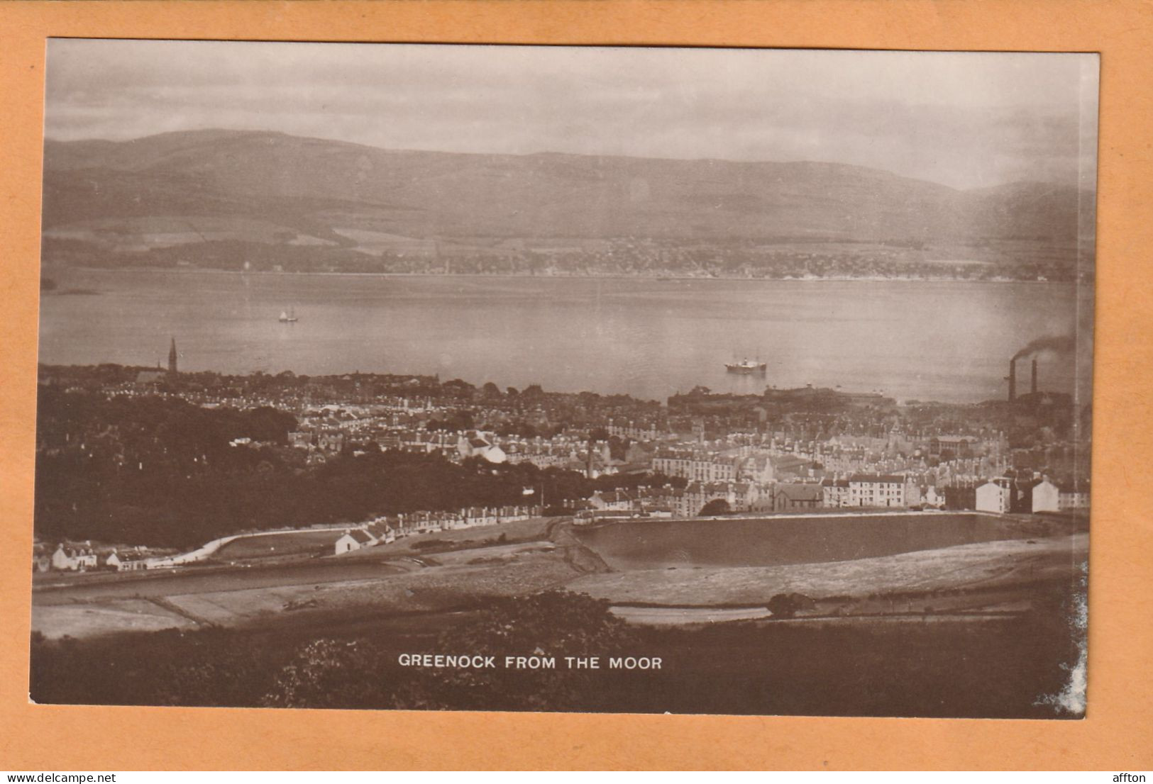 Greenock UK Old Real Photo Postcard - Renfrewshire