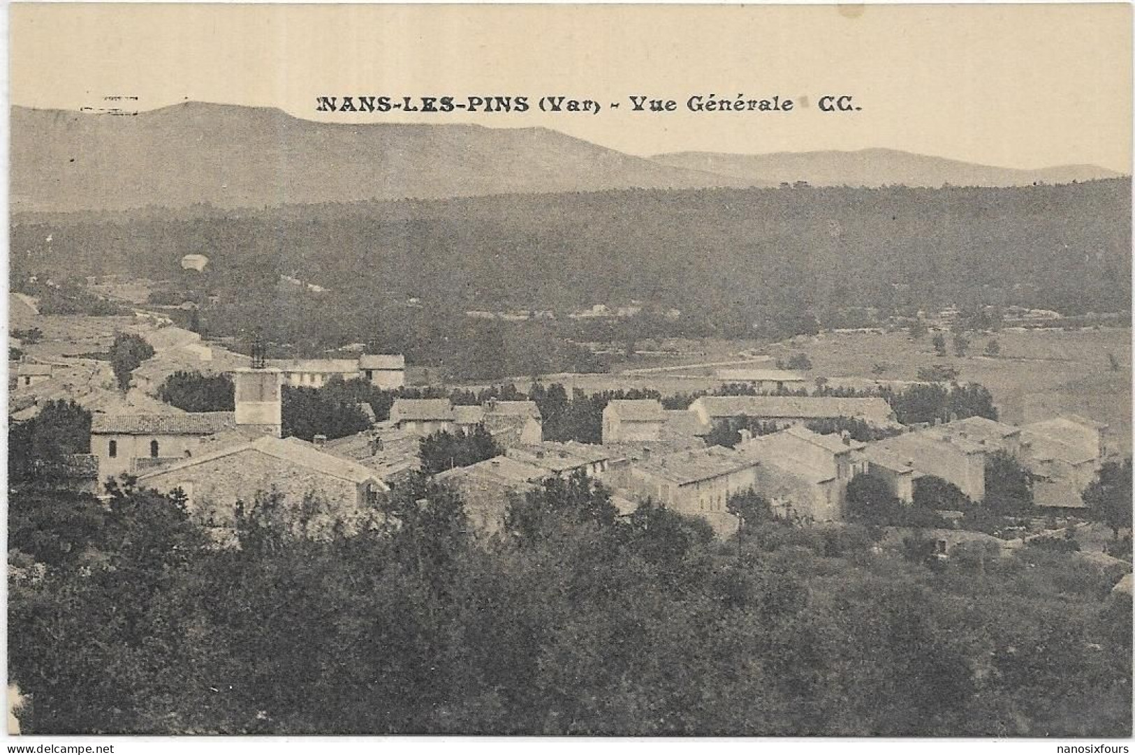 D 83. NANS LES PINS. VUE GENERALE - Nans-les-Pins