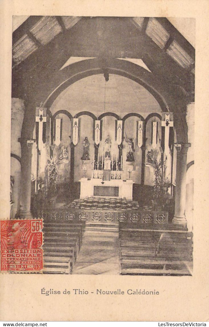 Nouvelle Calédonie - Eglise De Thio - Carte Postale Ancienne - Nouvelle Calédonie