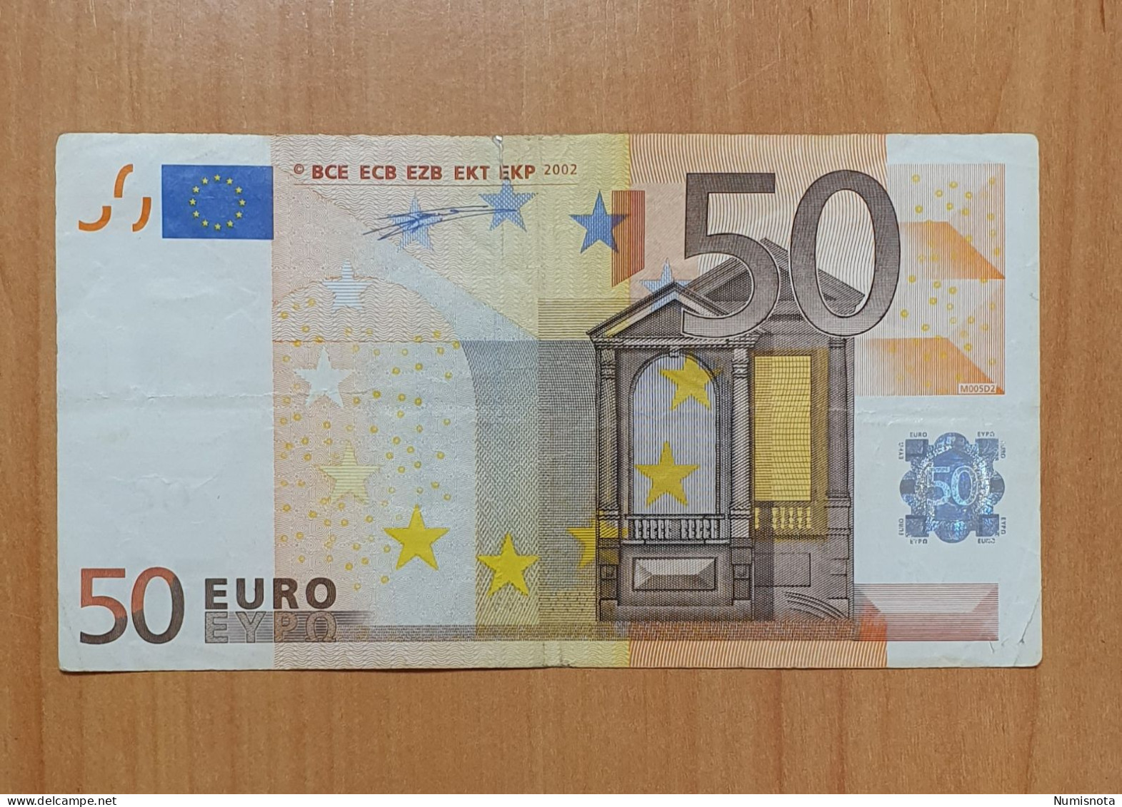 50 Euro 2002 M005 V Spain Duisenberg Circulated - 50 Euro