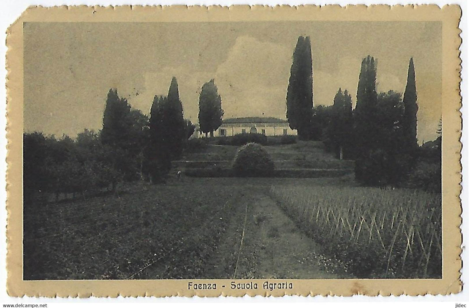 CPA Italie Rara Faenza Scuola Agraria Vicino Castel Bolognese Errano Cosina Mezzeno Graziola Villa Mano Pieve Ponte - Faenza