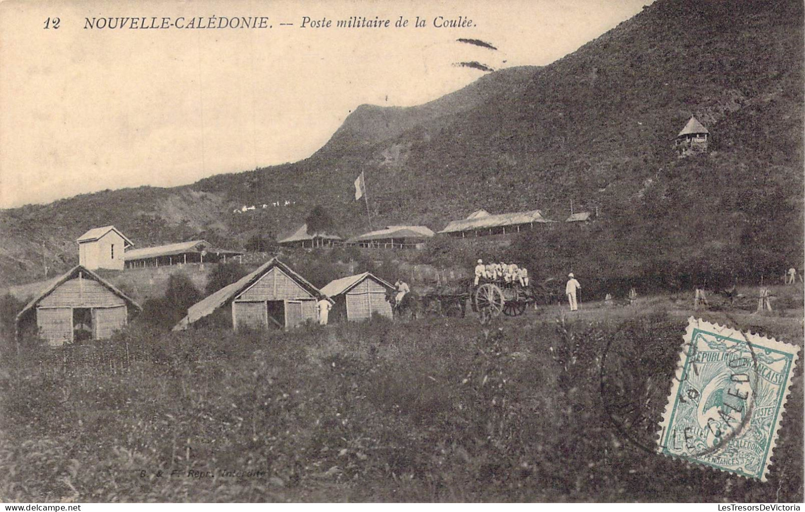 Nouvelle Calédonie - Poste Militaire De La Coulée - Carte Postale Ancienne - Nouvelle Calédonie