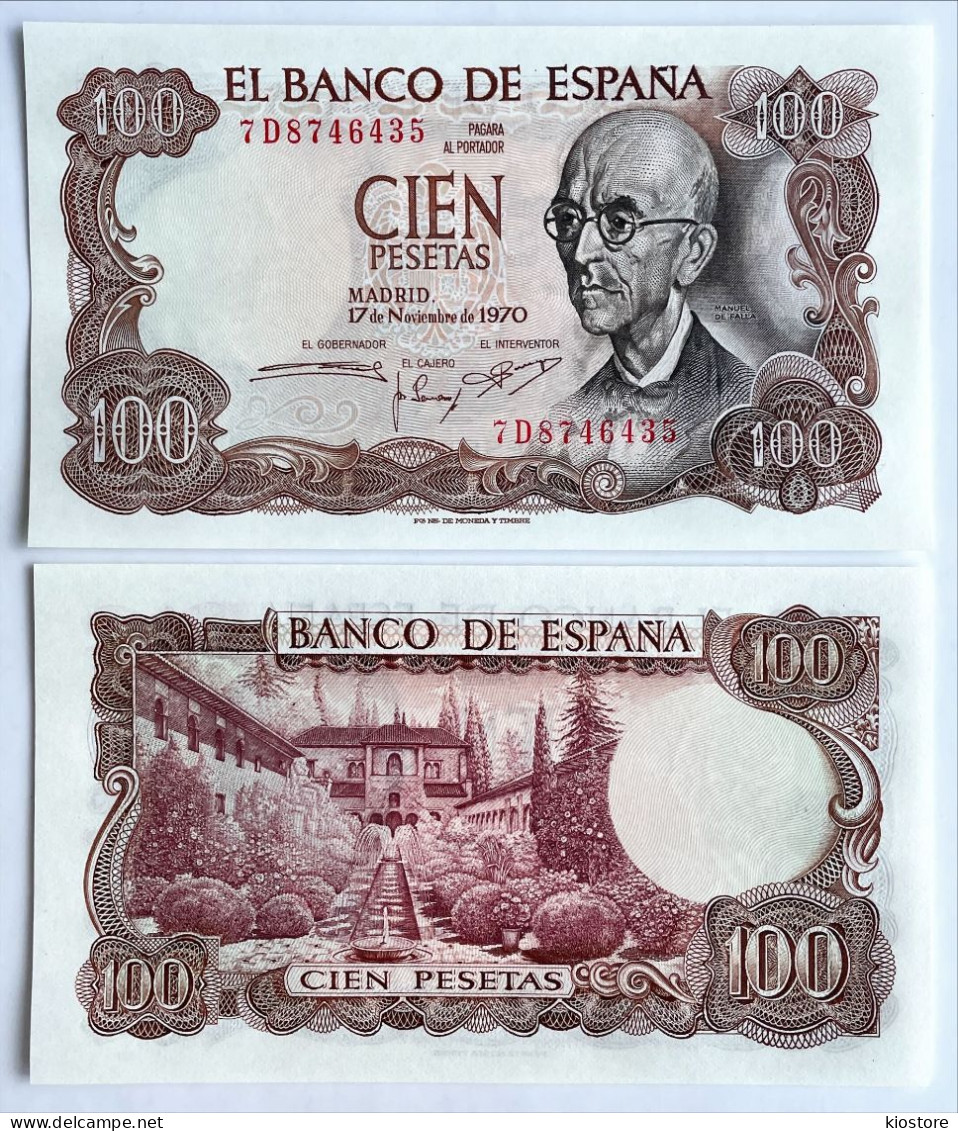 Spain 100 Pesetas 1970 P#152 UNC - 100 Pesetas