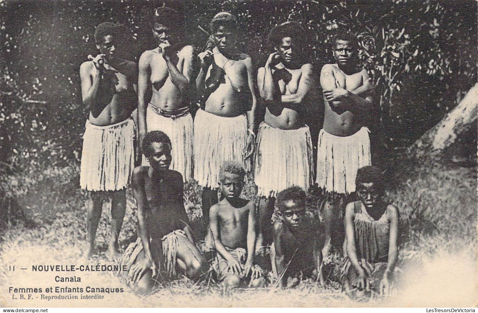 Nouvelle Calédonie - Canala - Femmes Et Enfants Canaques - Carte Postale Ancienne - Nouvelle Calédonie