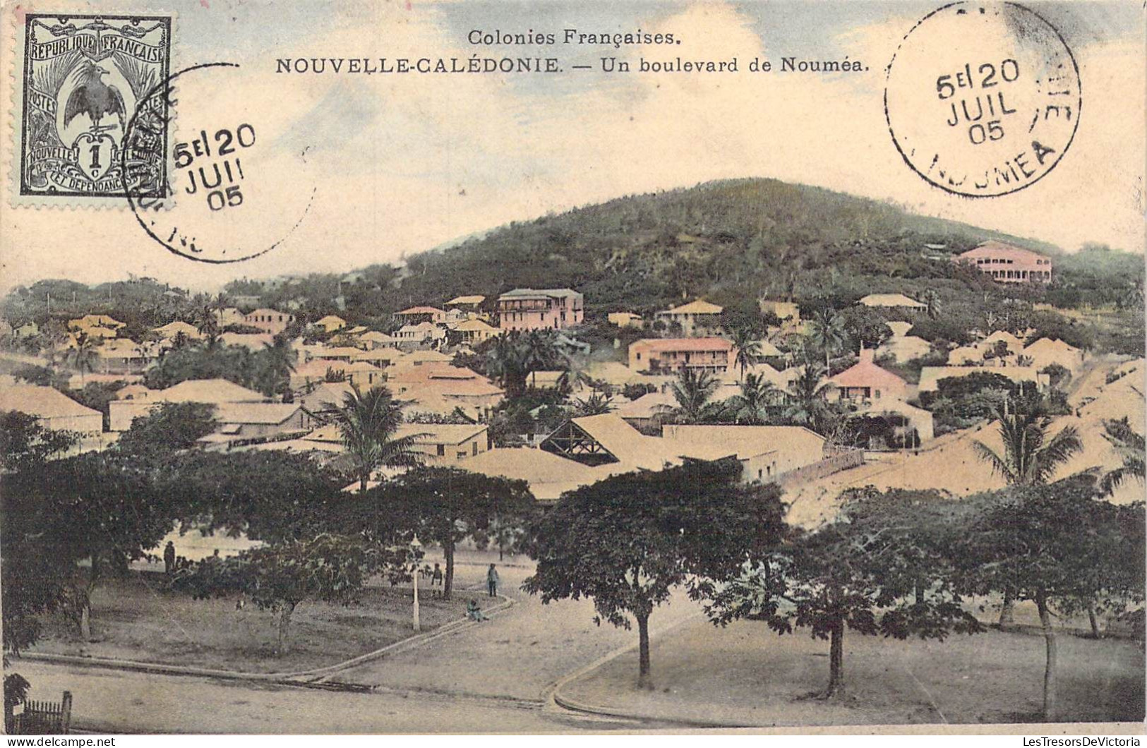 Nouvelle Calédonie - Un Boulevard De Nouméa - Carte Postale Ancienne - Nouvelle Calédonie