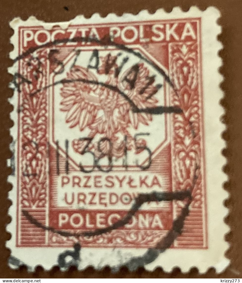 Poland 1935 Coat Of Arms - Polish Eagle - Used - Officials