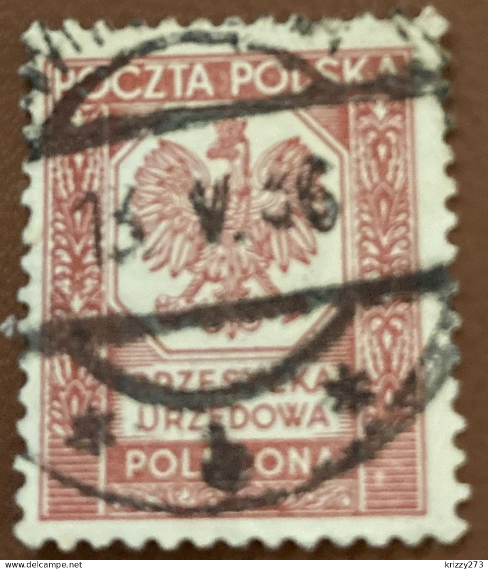 Poland 1935 Coat Of Arms - Polish Eagle - Used - Service