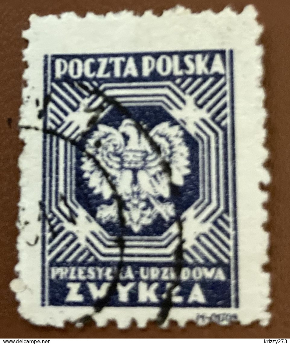 Poland 1945 Coat Of Arms - Polish Eagle - Used - Servizio