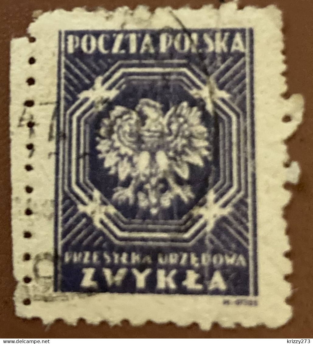 Poland 1945 Coat Of Arms - Polish Eagle - Used - Service