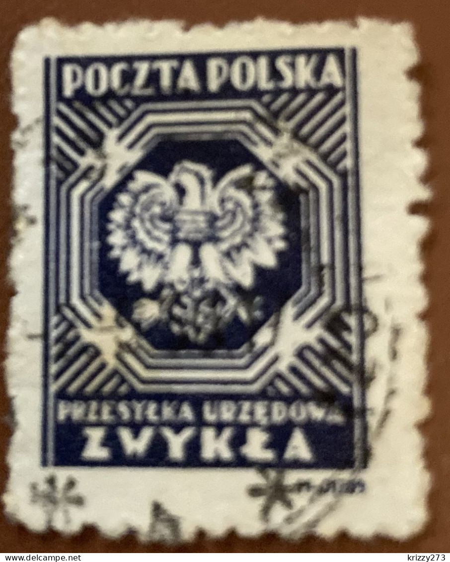 Poland 1946 Coat Of Arms - Polish Eagle - Used - Servizio