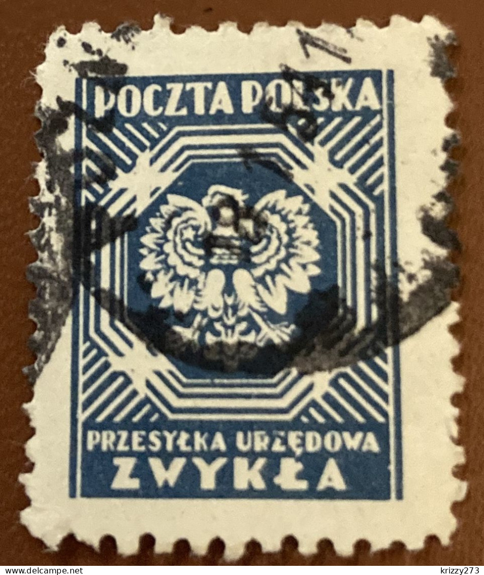 Poland 1954 Coat Of Arms - Polish Eagle - Used - Servizio