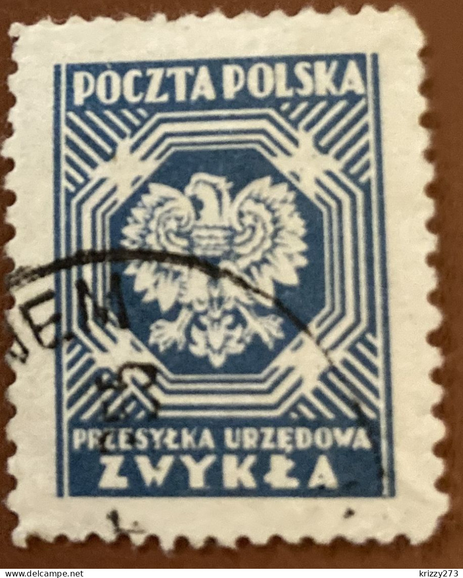 Poland 1954 Coat Of Arms - Polish Eagle - Used - Oficiales