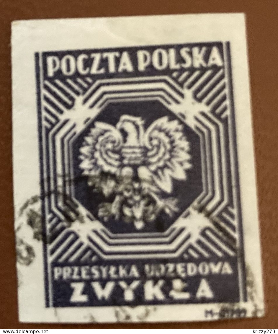 Poland 1954 Coat Of Arms - Polish Eagle - Used - Oficiales