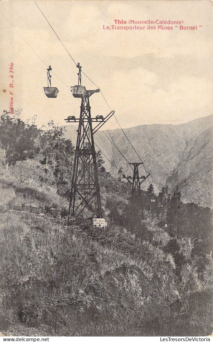 Nouvelle Calédonie - Thio - Le Transporteur Des Mines " Bornet " - Carte Postale Ancienne - Nouvelle Calédonie