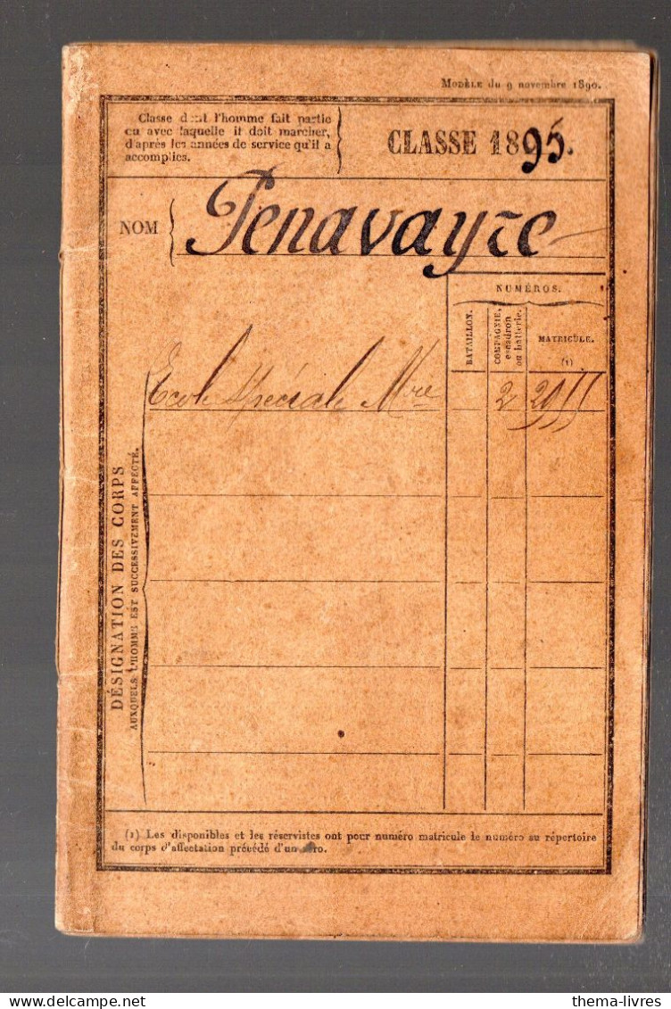 Toulouse (31) Livret Militaire Classe 1895 (PPP42120) - Documents
