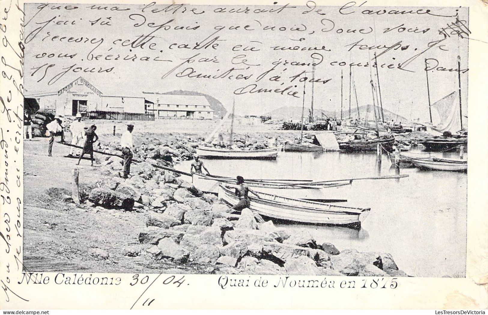 Nouvelle Calédonie - Quai De Nouméa En 1875 - Carte Postale Ancienne - Nouvelle Calédonie