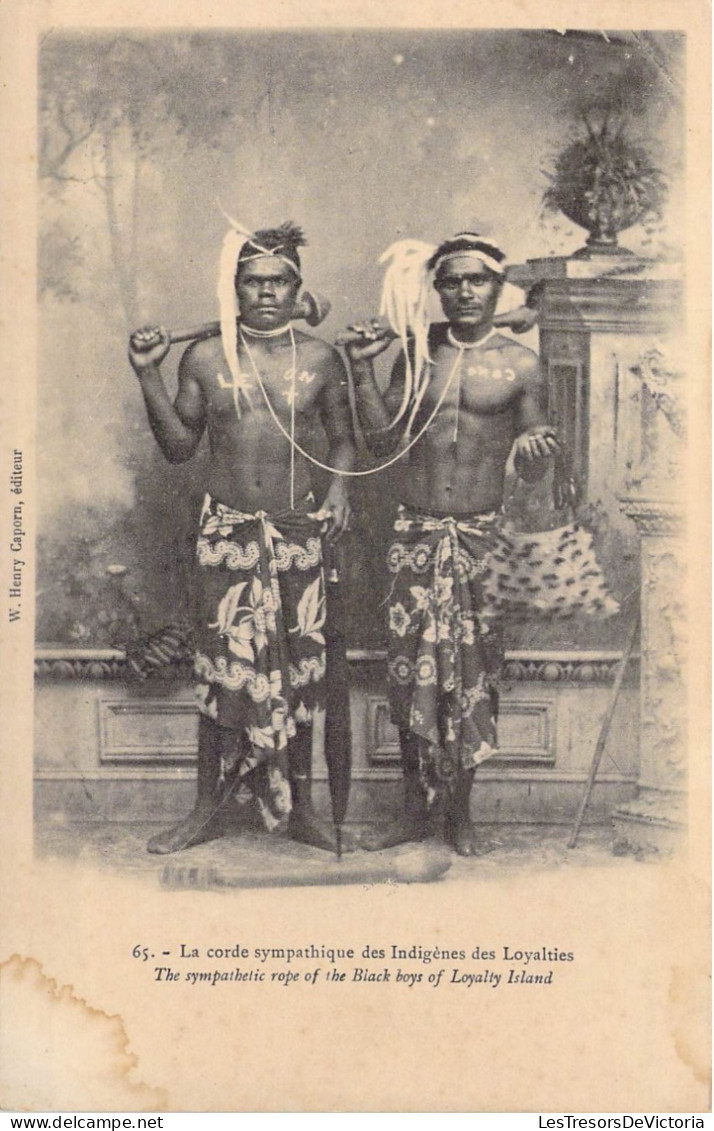Nouvelle Calédonie - La Corde Sympathique Des Indigènes Des Loyalties - Carte Postale Ancienne - Nouvelle Calédonie