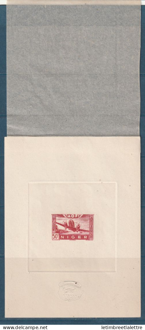 Niger - Epreuve De Luxe - Poste Aérienne - YT N° 10 - 1942 - Unused Stamps