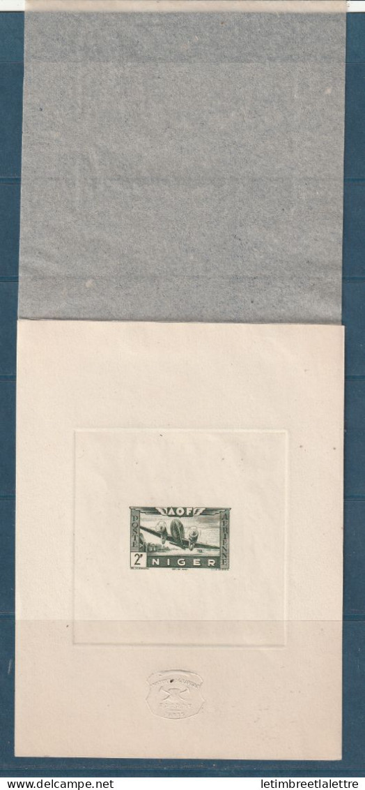 Niger - Epreuve De Luxe - Poste Aérienne - YT N° 12 - 1942 - Unused Stamps