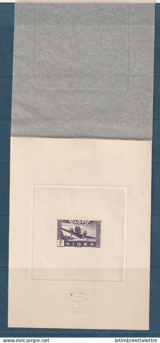 Niger - Epreuve De Luxe - Poste Aérienne - YT N° 14 - 1942 - Unused Stamps