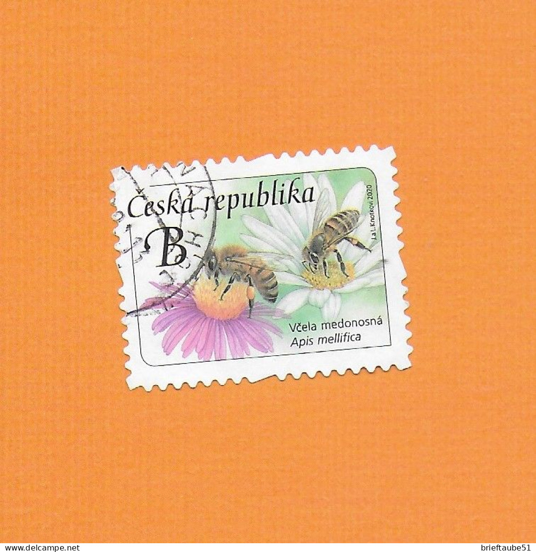 CZECH REPUBLIC 2020  Gestempelt°Used  MiNr. 1067  "BIENEN" - Gebruikt