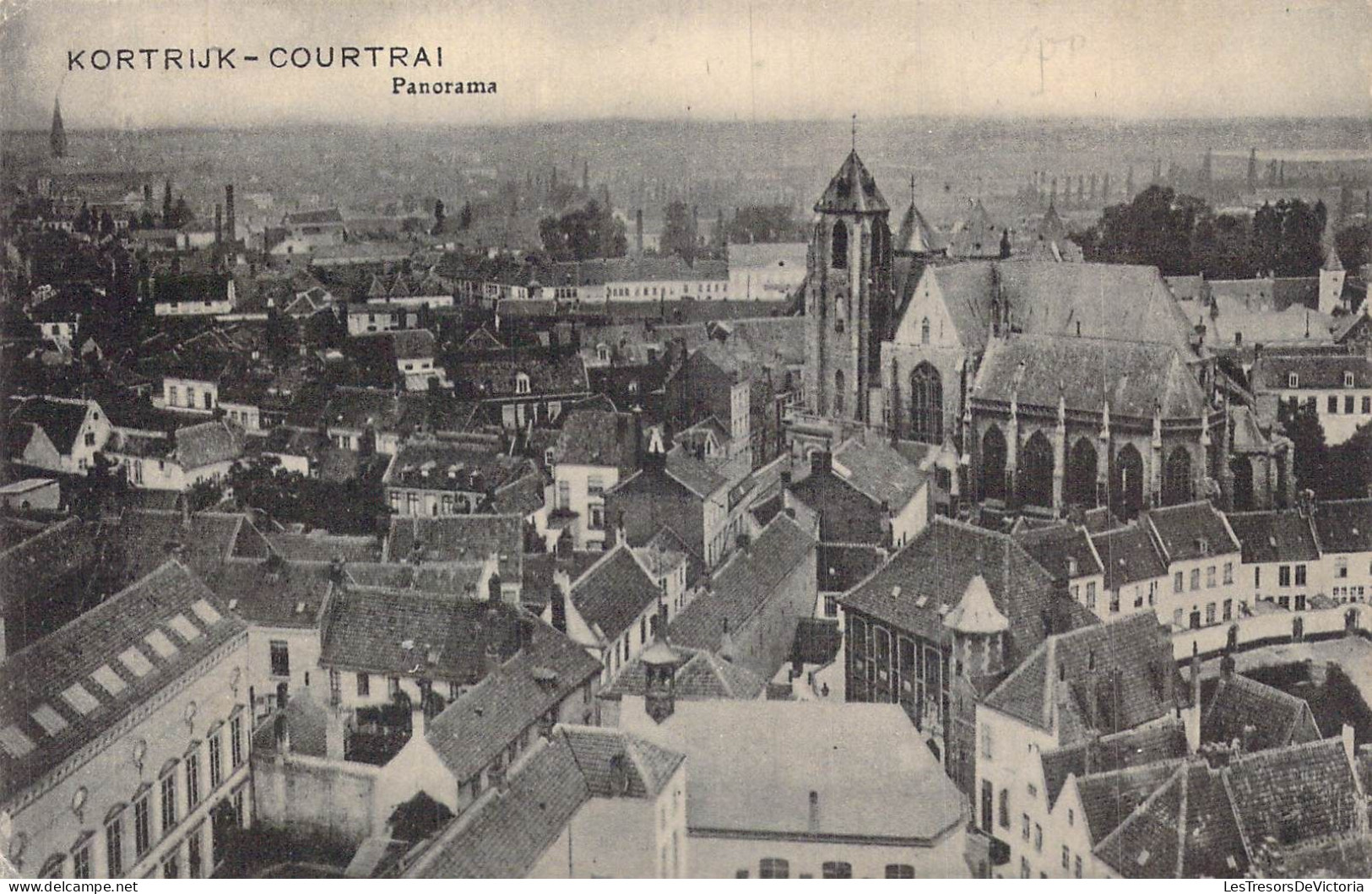 BELGIQUE - Courtrai - Panorama - Carte Postale Ancienne - Kortrijk