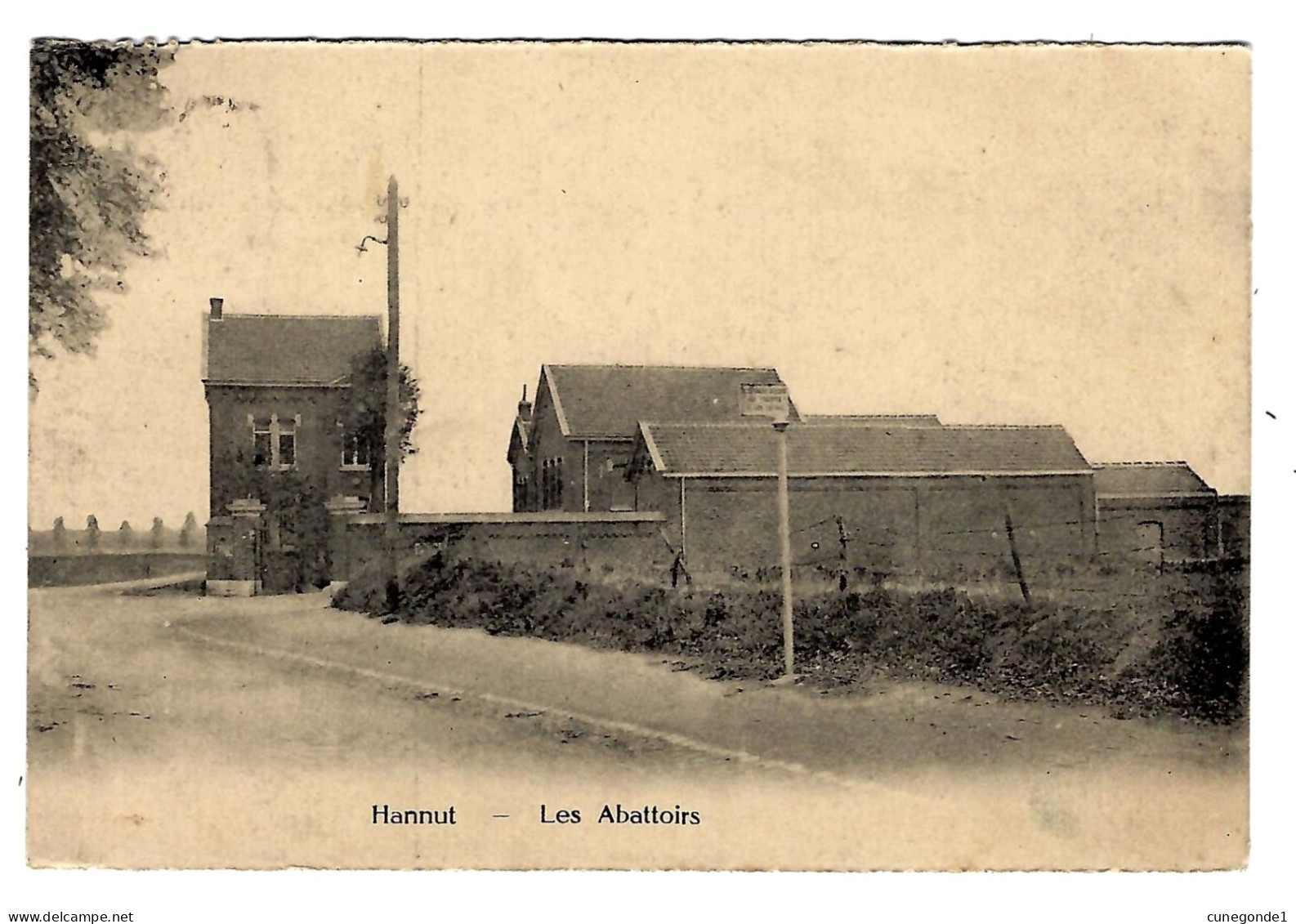 CPA HANNUT / HANNUIT : Les Abattoirs - Circulée En 1922 - Edit. Dubois-Brenne, Hannut - 2 Scans - Hannut