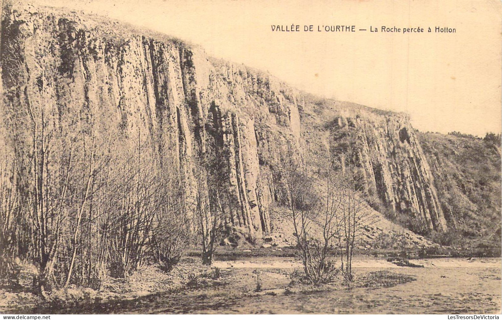 BELGIQUE - Vallée De L'Ourthe - La Roche Percée à Hotton - Carte Postale Ancienne - Hotton