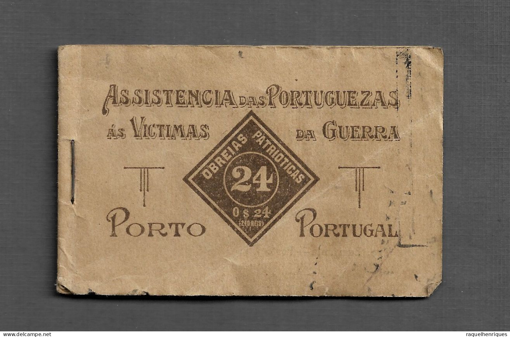 PORTUGAL CADERNETA DE SELOS - CINDERELAS - OBREIAS PATRIOTICAS - PORTO - ASSISTENCIA ÀS VITIMAS DA GUERRA (PLB4#40) - Ongebruikt