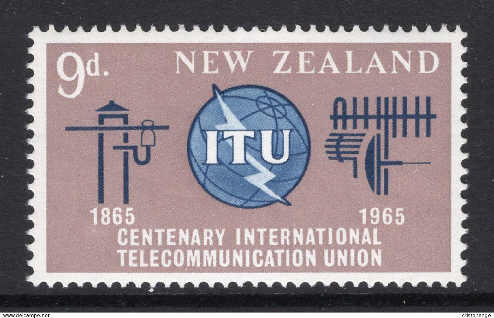 New Zealand 1965 ITU Centenary HM (SG 828) - Neufs