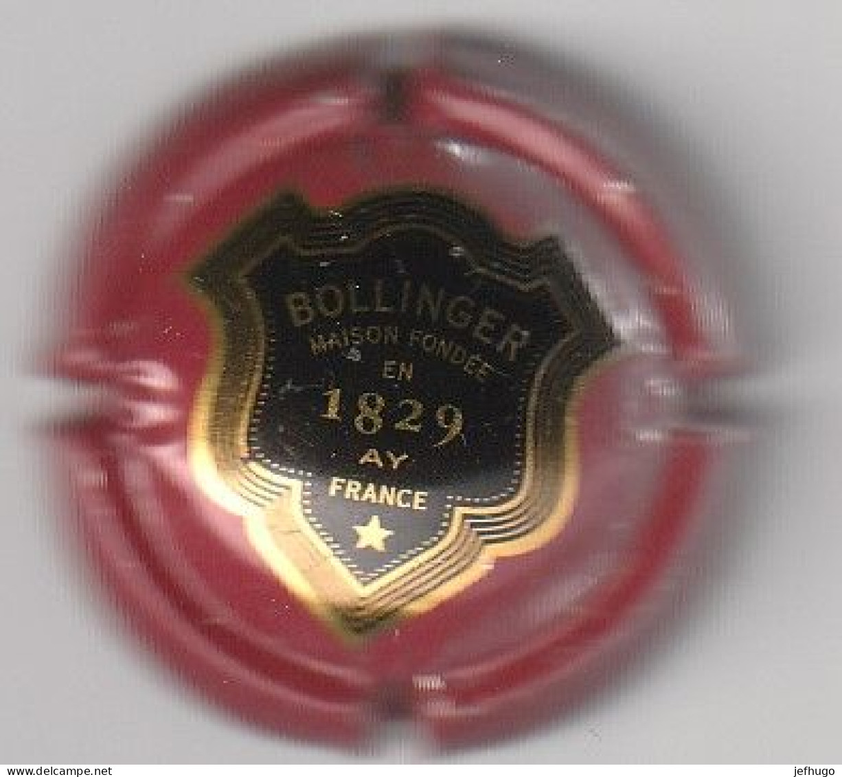 CAPSULE CHAMPAGNE BOLLINGER MAISON FONDEE EN 1829 .AY .. SCAN - Bollinger