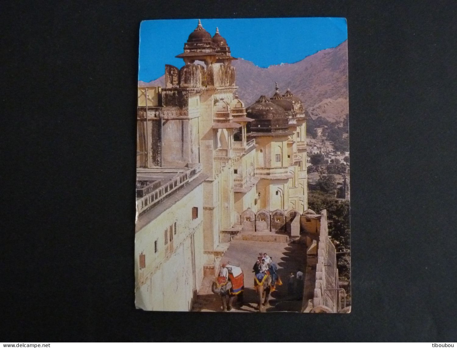 INDE INDIA AVEC YT 782 TISSAGE MANUEL - ELEPHANT JAIPUR AMBER FORT - Briefe U. Dokumente