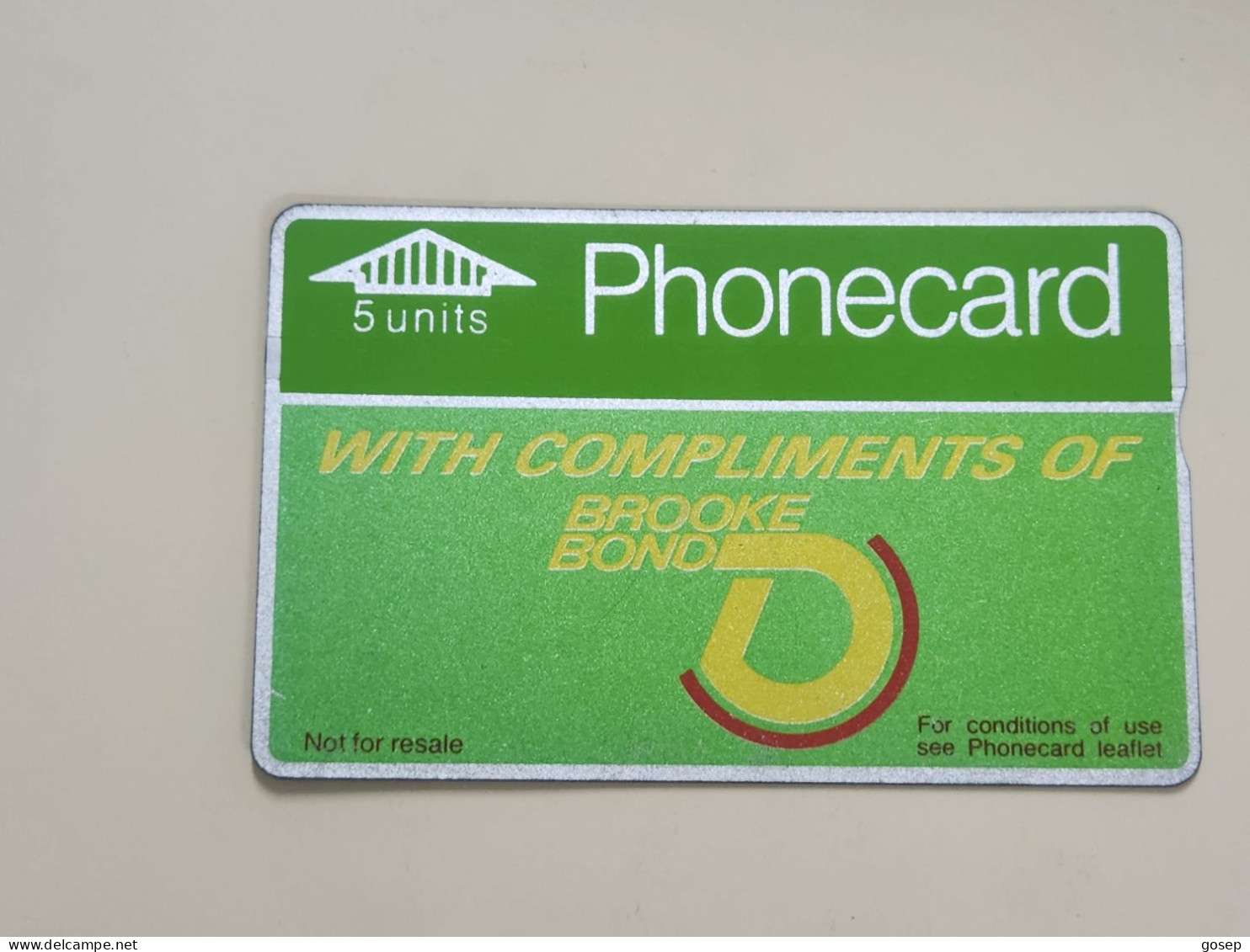 United Kingdom-(BTA009)-BROOKE BOND A-(5units)-(19)-(801A93201)-price Cataloge10.00£-used Card+1card Prepiad Free - BT Advertising Issues