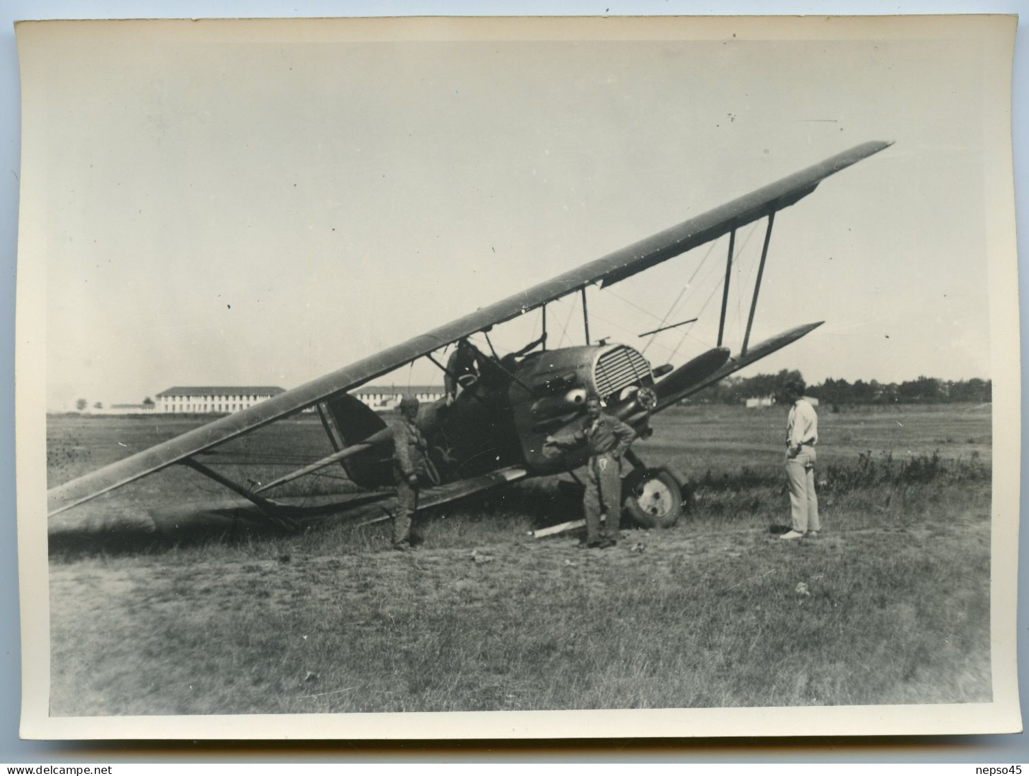 Avion.Aviateur.Train D'atterrisage Hors D'usage.Accident.Collection J.F.Oller. - Luftfahrt