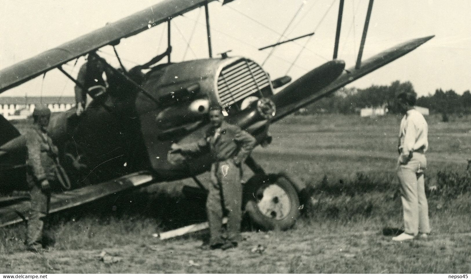 Avion.Aviateur.Train D'atterrisage Hors D'usage.Accident.Collection J.F.Oller. - Luftfahrt