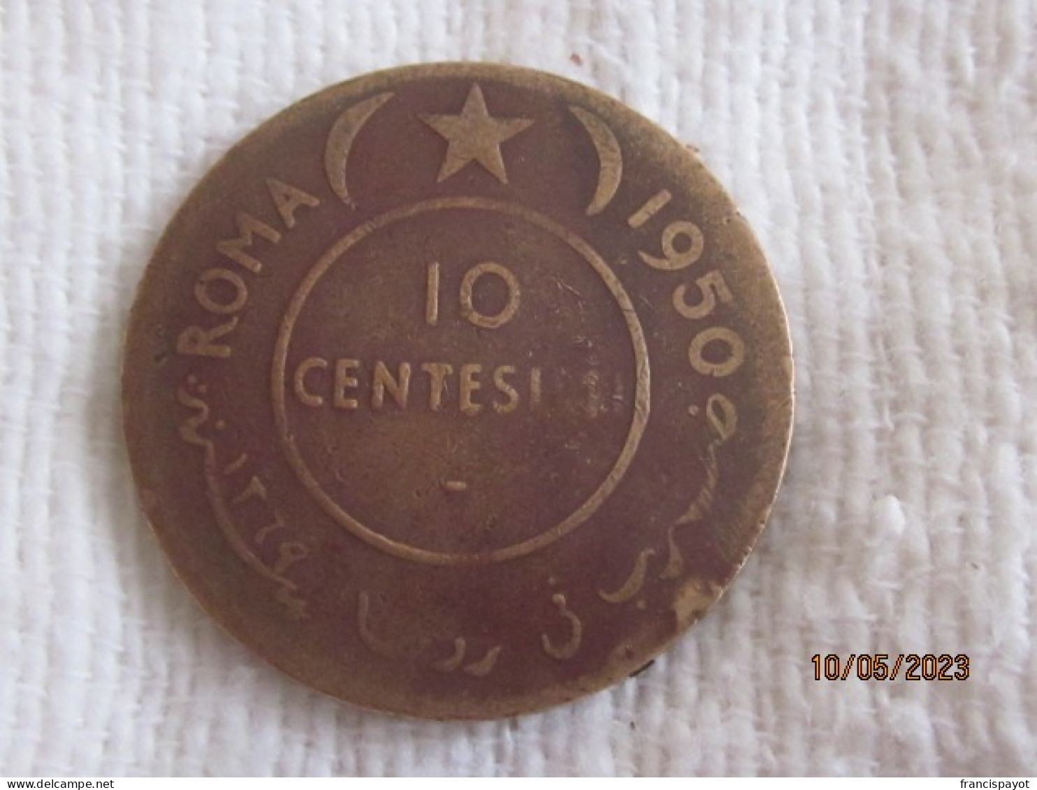 Somalia AFIS: 10 Centesimi1950 - Somalia