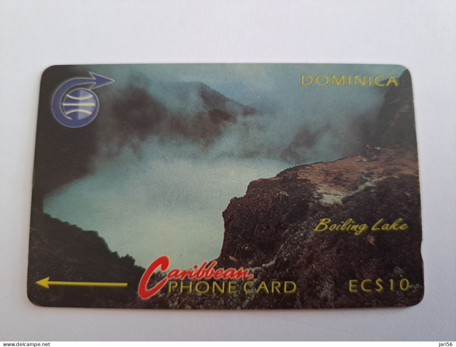 DOMINICA / $10,- GPT CARD / DOM -3A    / BOILING LAKE   Fine Used Card  ** 13403 ** - Dominica