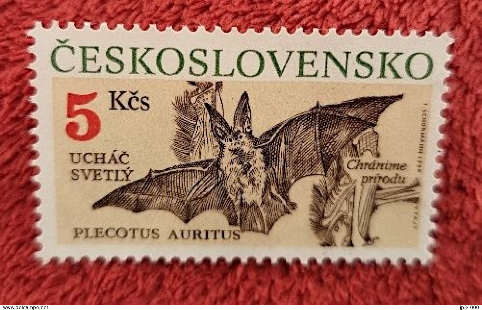 TCHECOSLOVAQUIE Chauve Souris, Bat, Muerciélago. Souris,Yvert N° 2866 Neuf Sans Gomme - Fledermäuse