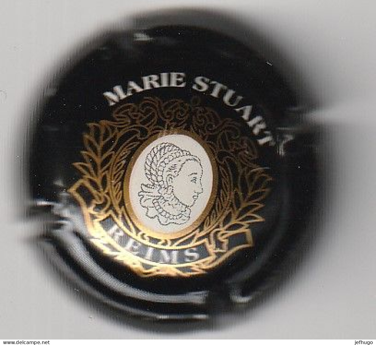 CAPSULE CHAMPAGNE MARIE STUART REIMS . NOIRE BLANCHE ET OR   SCAN - Marie Stuart