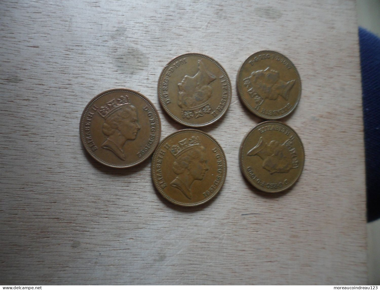 5 X 2 Two Pence Elizabeth II 2e Effigie (1985/1992) - 2 Pence & 2 New Pence