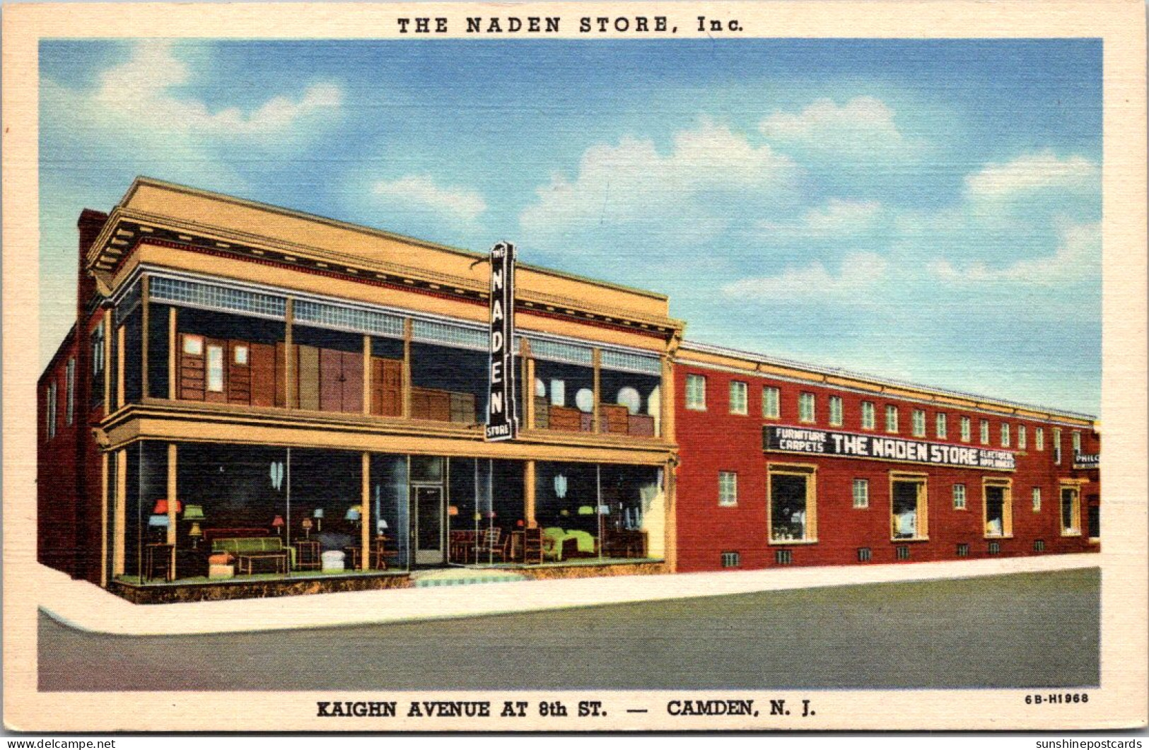 New Jersey Camden The Naden Home Furnishings Store Curteich - Camden