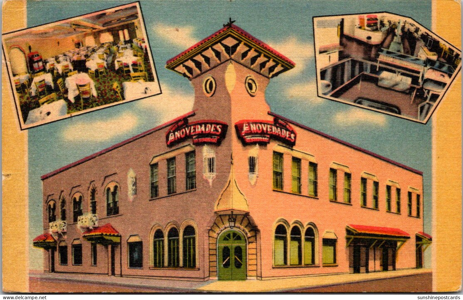 Florida Tampa Ybor City Las Novedades Spanish Restaurant 1949 - Tampa