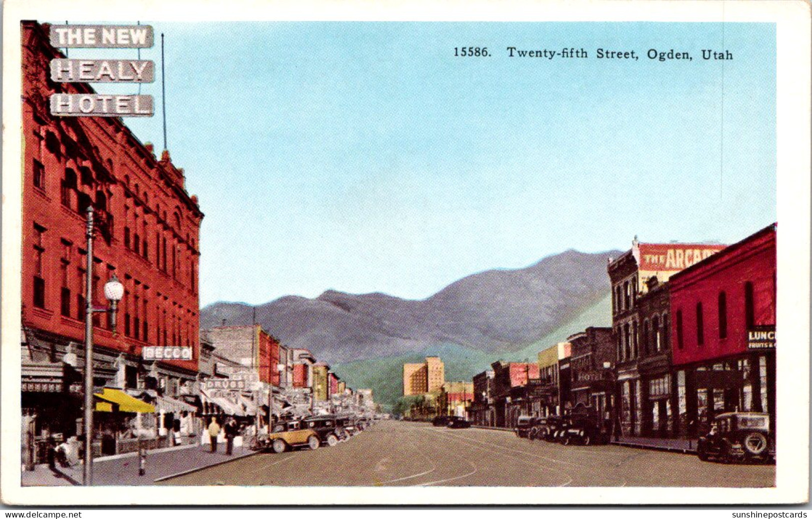 Utah Ogden Twenty-Fifth Street Showing The New Healy Hotel - Ogden