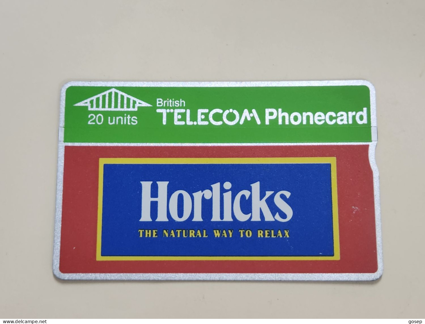 United Kingdom-(BTA013)-HORLICKS-(20units)-(32)(009G18496)-price Cataloge3.00£-mint-card+1card Prepiad Free - BT Werbezwecke