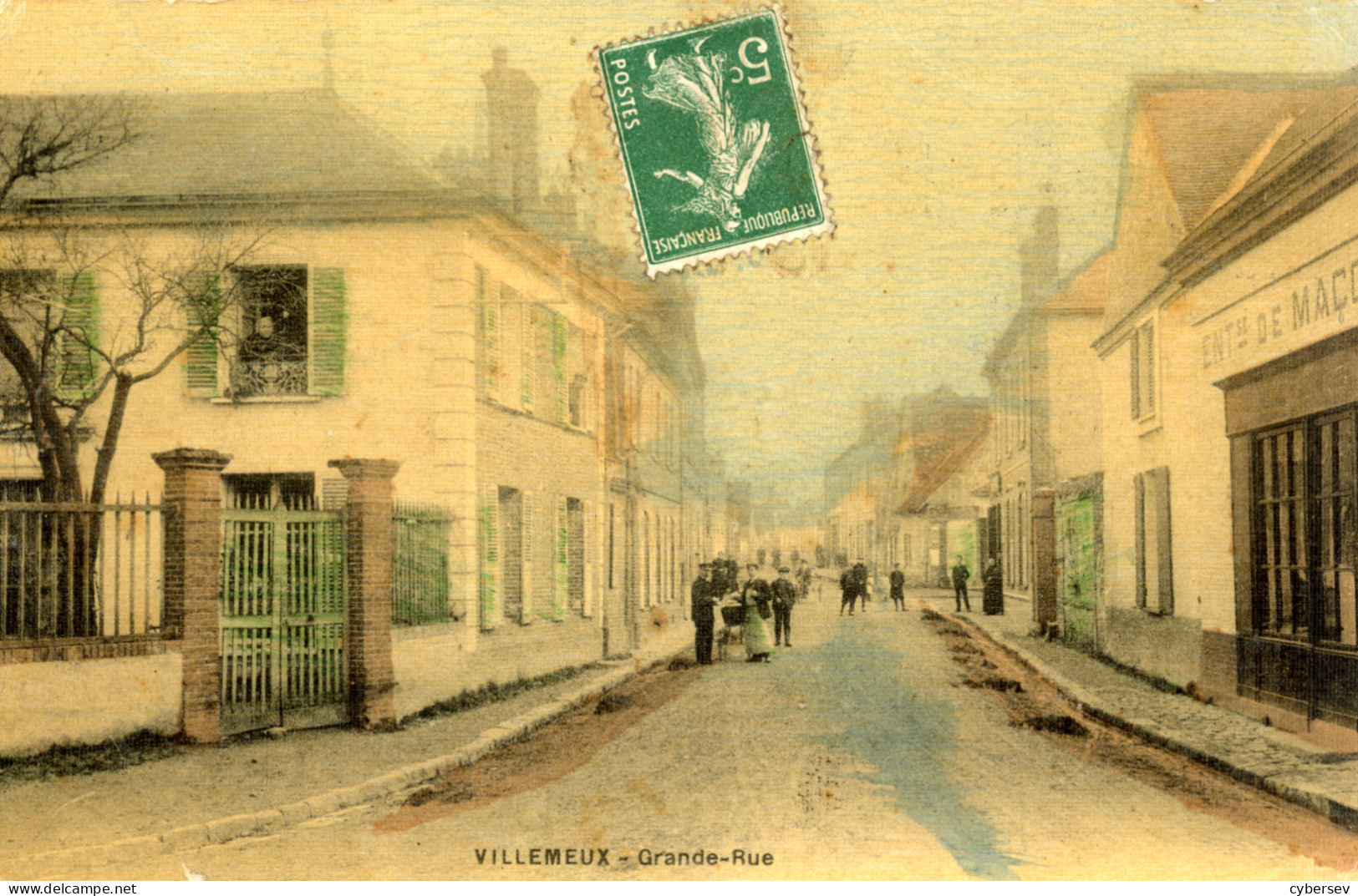 VILLEMEUX - Grande Rue - Carte Colorisée - Villemeux-sur-Eure